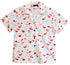 Mini Pink Flamingo Women's Hawaiian Camp Shirt
